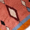 coral-moroccan-diamond-geometric-area-rug Handmade terracotta Moroccan Berber Diamond Wool Rug