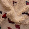 custom-size-morrocan-berber-rug Zoomed-in texture of natural sheep wool used in traditional Moroccan weaving.