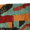 vibrant-berber-tribal-wool-carpet Upper right close-up showing bold black and red abstract lines.