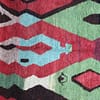berber-azilal-rug-abstract-geometric-wool Top view of handmade rug showing complete geometric pattern layout