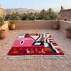abstract-berber-rug-colorful-moroccan-wool-area-rug Colorful Moroccan Azilal Rug | Handmade Abstract Berber Wool Rug | Boho Rainbow Area Rug | Tribal Handwoven Carpet | Eclectic Decor