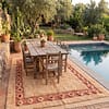 artisan-berber-rug-moroccan-boho-living-room Handmade Moroccan Berber Rug | Plush Beige Wool Area Rug with Tribal Red Border | Boho Luxury Home Decor Carpet for Living Room & Bedroom