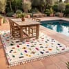 authentic-amazigh-rug-moroccan-boho-home-decor Amazigh Symbol Moroccan Rug | Handmade Berber Wool Carpet | Tifinagh Geometric Area Rug | Tribal Boho Home Decor | Custom Size Rugs