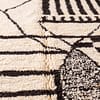 authentic-berber-area-rug-ivory-black-contemporary-design Abstract Berber Wool Rug | Black White Moroccan Tribal Carpet | Large Geometric Abstract Rug