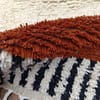 authentic-berber-weaving-rug-natural-wool-handmade-moroccan-rug Authentic Moroccan Berber Rug, Handwoven Wool Area Rug, Neutral Boho Living Room Carpet, Geometric Decor