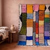 azilal-rug-colorful-moroccan-rug-pink-orange-green-wool-rug Handmade Moroccan Azilal Wool Rug – Colorful Geometric Berber Boho Area Carpet