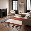 beni-ourain-inspired-rug-ivory-wool-rug-modern-boho-home-decor Authentic Moroccan Berber Rug, Handwoven Wool Area Rug, Neutral Boho Living Room Carpet, Geometric Decor
