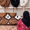 beni-ourain-rug-brown-cream-moroccan-shag-rug Hand-Knotted Beni Ourain Wool Rug, Brown White Berber Shag Carpet