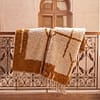 beni-ourain-rug-cream-wool-area-rug-minimalist-boho-decor Beni Ourain Rug, Plush creamy wool base with brown geometric motifs, Berber Rug, Home Decor Rug.