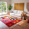bohemian-moroccan-area-rug-colorful-handwoven-wool-carpet Colorful Moroccan Azilal Rug | Handmade Abstract Berber Wool Rug | Boho Rainbow Area Rug | Tribal Handwoven Carpet | Eclectic Decor
