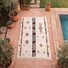 boho-moroccan-rug-colorful-berber-pattern-carpet Vintage Azilal Rug | Handmade Moroccan Berber Wool Carpet | Tribal Boho Area Rug | Custom Size Home Decor