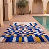 boho-moroccan-rug-colorful-etsy-best-seller-carpet Handmade Moroccan Azilal Rug | Blue Berber Wool Geometric Carpet