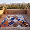 boho-moroccan-rug-modern-tribal-handwoven-carpet-decor Handmade Moroccan Azilal Rug, Colorful Tribal Geometric Berber Carpet