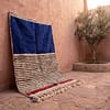 cobalt-blue-moroccan-area-rug-striped-berber-carpet-handwoven Cobalt Blue Berber Rug | Authentic Handwoven Wool Tribal Moroccan Area Rug