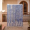 contemporary-berber-rug-blue-white-shaggy-rug Contemporary Beni Ourain Rug – Luxury Moroccan Ivory Blue Stripe Area Rug