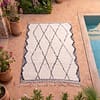 contemporary-berber-rug-modern-moroccan-home-rug Handmade Ivory Black Geometric Berber Wool Rug – Moroccan Tribal Boho Statement Carpet