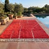 cozy-red-berber-rug-moroccan-boho-carpet-for-living-room-decor Handmade Beni Ourain Red Rug – Authentic Moroccan Red Rug, Geometric Design, Boho Home Decor