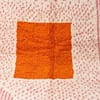 custom-berber-rug-pink-orange-geometric-moroccan-carpet Handmade Moroccan Beni Ourain Rug – Pink Stripes, Orange Square Center, Boho Wool Carpet