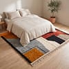 custom-size-moroccan-rug-abstract-wool-area-carpet Modern Colorblock Moroccan Rug | Handmade Berber Wool Area Rug | Geometric Color Block Carpet | Boho Living Room Rug | Custom Size