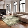 eco-friendly-olive-green-berber-rug-modern-farmhouse-carpet Handmade Olive Green Moroccan Wool Rug, Abstract Berber Shag Area Carpet