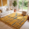 handcrafted-berber-rug-living-room-runner Handmade Beni Ourain Red Rug – Authentic Moroccan Red Rug, Geometric Design, Boho Home Decor