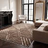 handmade-berber-rug-neutral-brown-wool-carpet Brown Handmade Wool Carpet |Artisan Moroccan Geometric Rug | Boho Berber Area Rug | Tribal Decor | unique home gift