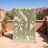 handmade-olive-green-abstract-berber-rug-soft-wool-carpet Handmade Olive Green Moroccan Wool Rug, Abstract Berber Shag Area Carpet