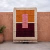 handmade-wool-area-rug-colorful Handmade Beni Ourain Wool Rug, Colorful Moroccan Geometric Area Rug