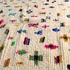 handwoven-berber-rug-ivory-bohemian-moroccan-carpet Amazigh Symbol Moroccan Rug | Handmade Berber Wool Carpet | Tifinagh Geometric Area Rug | Tribal Boho Home Decor | Custom Size Rugs