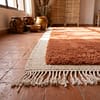 high-pile-brown-rug Beni Ourain Rug Terracotta Brown, Moroccan Rug 8x10, Handmade Wool Rug, Berber Carpet, Boho Living Room, High Pile Area Rug