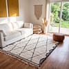 luxury-beni-ourain-rug-handmade-wool-area-rug Handmade Ivory Black Geometric Berber Wool Rug – Moroccan Tribal Boho Statement Carpet