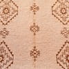 luxury-moroccan-berber-rug-neutral-living-room Handmade Moroccan Wool Rug, Plush creamy wool base with brown geometric motifs