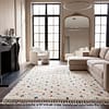 minimalist-moroccan-polka-dot-rug-luxury-wool-area-rug Ivory Polka Dot Moroccan Rug | Handmade Berber Wool Carpet | Modern Boho Area Rug | Nursery & Living Room Decor | Custom Size Rug