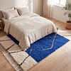 modern-berber-area-rug-cobalt-blue-moroccan Royal Blue Beni Ourain Rug | Handmade Moroccan Berber Wool Area Rug for Modern Boho Decor