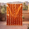 modern-berber-style-rug-orange-cream-home-accent Orange Beni Ourain Rug | Handmade Moroccan Wool Berber Carpet