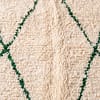 modern-moroccan-rug-green-geometric-wool-rug Olive Green Beni Ourain Rug | Handmade Moroccan Wool Rug | Green & White Berber Carpet | Natural Fiber Boho Area Rug