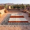 moroccan-berber-rug-ivory-rust-black-geometric-wool-rug-modern-living-room Authentic Moroccan Berber Rug, Handwoven Wool Area Rug, Neutral Boho Living Room Carpet, Geometric Decor