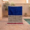 moroccan-blue-ivory-berber-rug-handmade-beni-ourain-style-wool-rug Cobalt Blue Berber Rug | Authentic Handwoven Wool Tribal Moroccan Area Rug