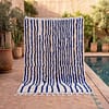 moroccan-blue-striped-rug-handmade-berber-rug-boho-area-rug Contemporary Beni Ourain Rug – Luxury Moroccan Ivory Blue Stripe Area Rug