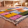 multicolor-moroccan-azilal-rug-handmade-boho-rug Handmade Moroccan Azilal Wool Rug – Colorful Geometric Berber Boho Area Carpet