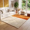 one-of-a-kind-moroccan-wool-rug-orange-ivory-boho-artisan-carpet Orange & White Polka Dot Moroccan Rug | Handmade Berber Wool Rug | Boho Nursery , Living Room Decor