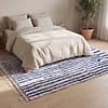 oversized-moroccan-rug-blue-striped-boho-home-decor Contemporary Beni Ourain Rug – Luxury Moroccan Ivory Blue Stripe Area Rug