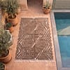 plush-beni-ourain-rug-modern-moroccan-decor Brown Handmade Wool Carpet |Artisan Moroccan Geometric Rug | Boho Berber Area Rug | Tribal Decor | unique home gift