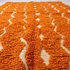 southwestern-boho-rug-orange-ivory-geometric-design Orange Beni Ourain Rug | Handmade Moroccan Wool Berber Carpet