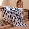 trendy-moroccan-carpet-handmade-tribal-blue-rug Contemporary Beni Ourain Rug – Luxury Moroccan Ivory Blue Stripe Area Rug