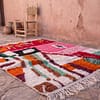 vibrant-moroccan-berber-rug-modern-art-inspired-area-carpet Colorful Moroccan Azilal Rug | Handmade Abstract Berber Wool Rug | Boho Rainbow Area Rug | Tribal Handwoven Carpet | Eclectic Decor