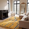 vintage-berber-striped-rug-natural-wool Handmade Beni Ourain Red Rug – Authentic Moroccan Red Rug, Geometric Design, Boho Home Decor