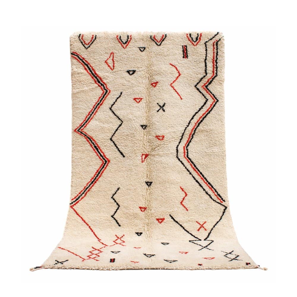 handmade-cream-moroccan-wool-rug handmade cream moroccan wool rug