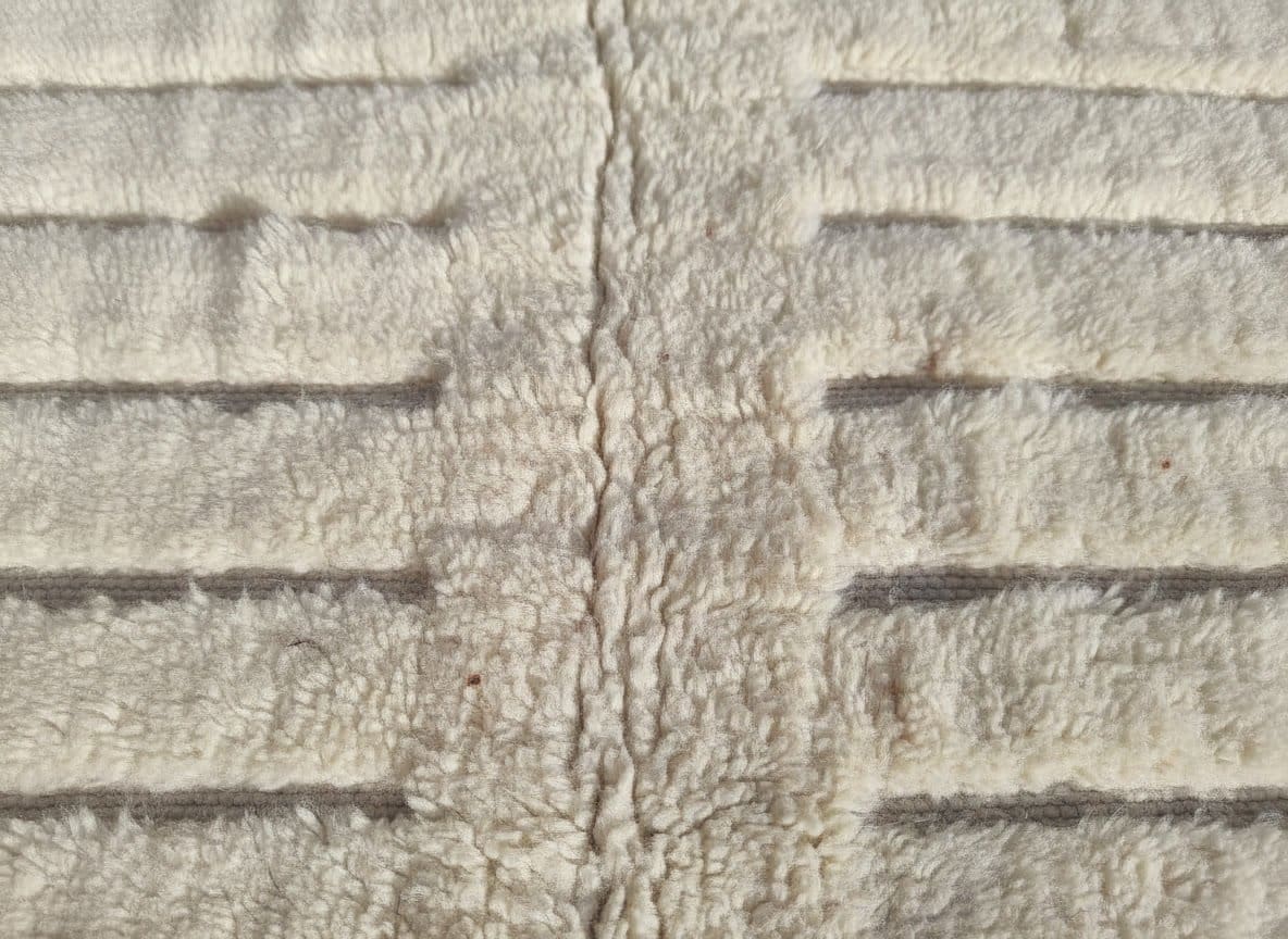 cream-white-berber-rug-high-pile-handmade-wool-area-rug Custom Size Moroccan Beni M'rirt Rug, Ivory White carpet, High Pile Neutral Berber Carpet Living Room