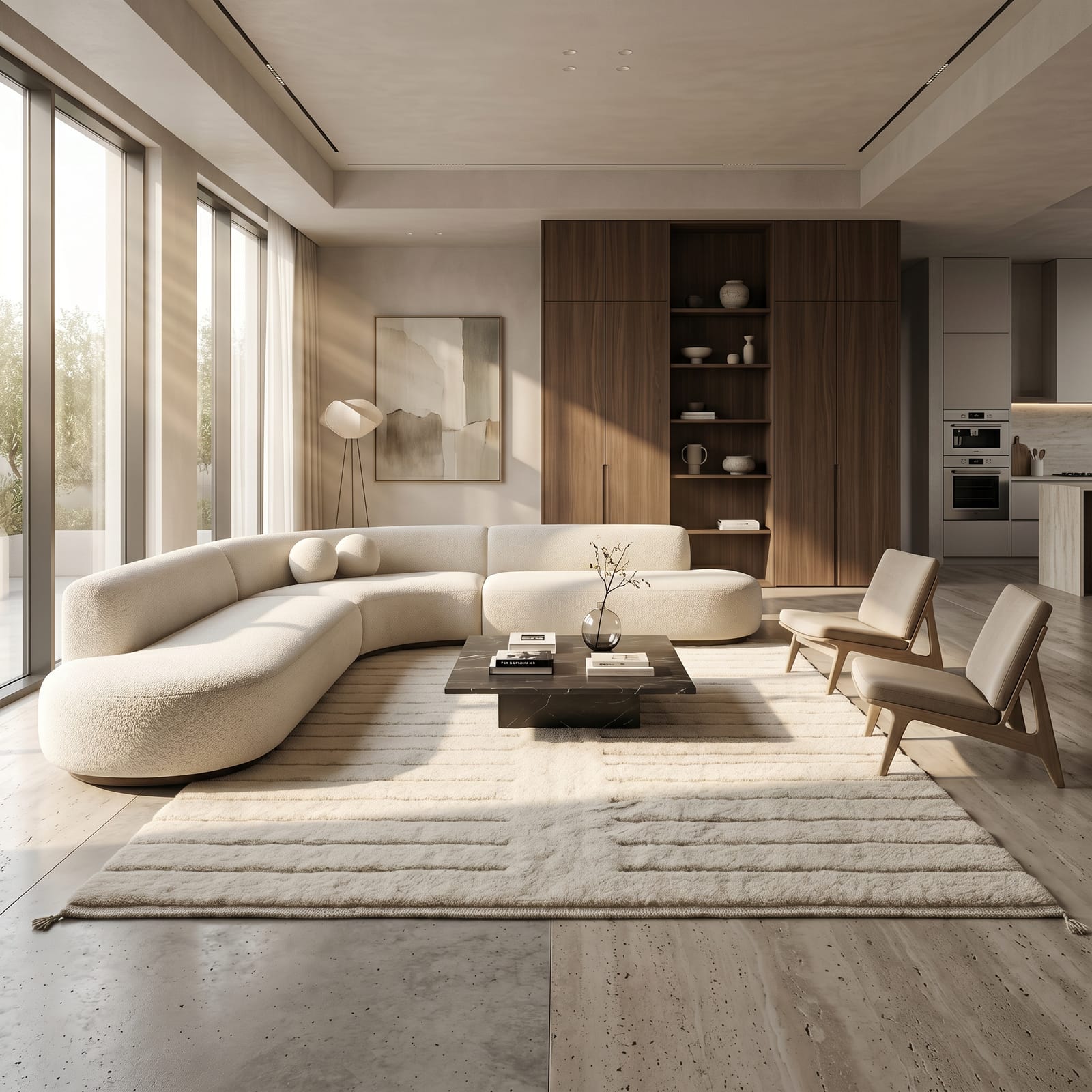 natural-white-wool-rug-beni-ourain-style-shaggy Custom Size Moroccan Beni M'rirt Rug, Ivory White carpet, High Pile Neutral Berber Carpet Living Room